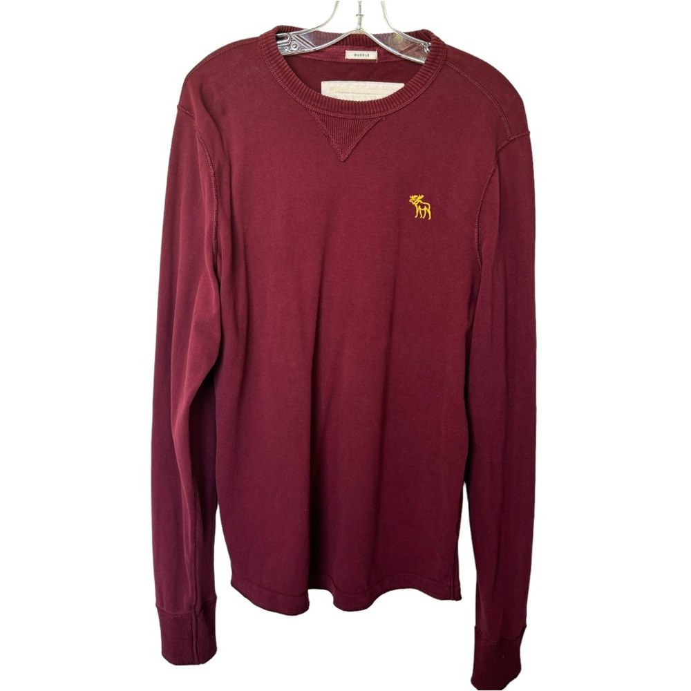 Abercrombie & Fitch Muscle Long Sleeve Pullover Cotton Shirt Size XXL